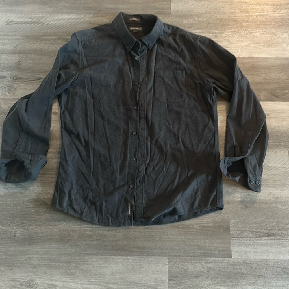 Eddie Bauer charcole button up